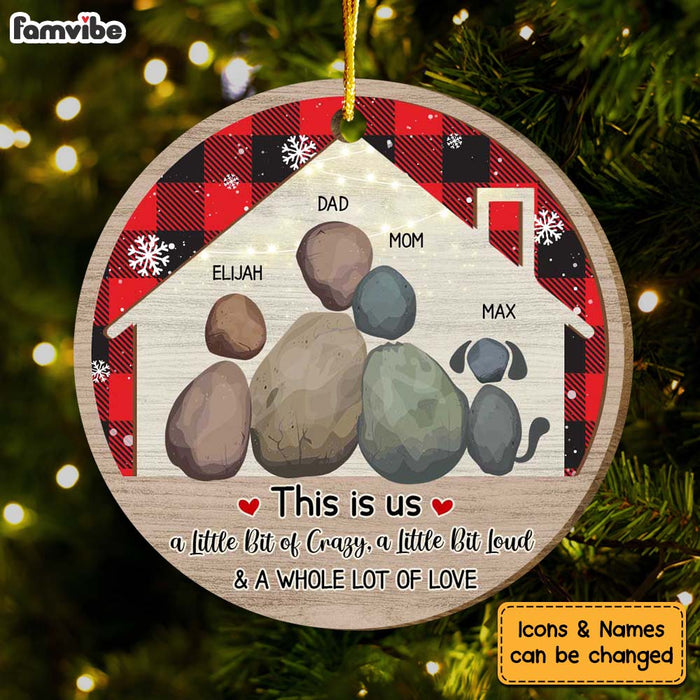 Personalized Family Christmas This Is Us Circle Ornament 29321 1