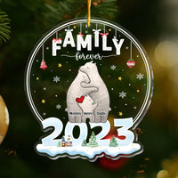 Personalized Family Bear Christmas Ornament 29322 thumb 1