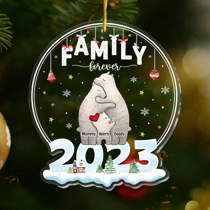 Personalized Family Bear Christmas Ornament 29322 1