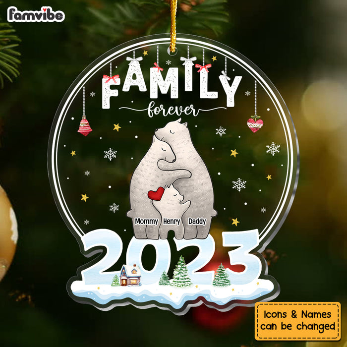 Personalized Family Bear Christmas Ornament 29322 1