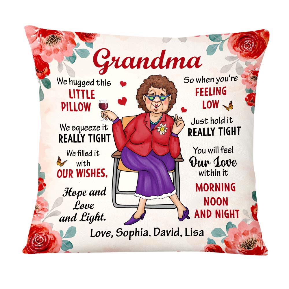 Personalized Gift For Grandma Hug This Pillow 29323 Primary Mockup