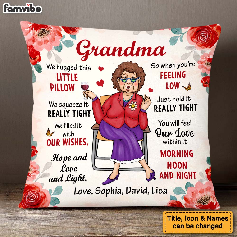 Personalized Gift For Grandma Hug This Pillow 29323 Primary Mockup