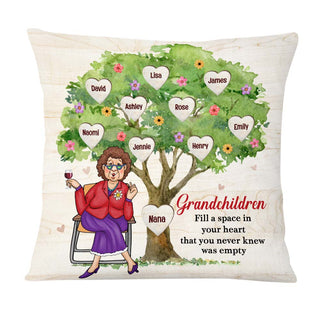 Personalized Gift For Grandma Granchildren Fill Your Heart Pillow 29324 Primary Mockup