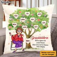Personalized Gift For Grandma Granchildren Fill Your Heart Pillow 29324 thumb 1