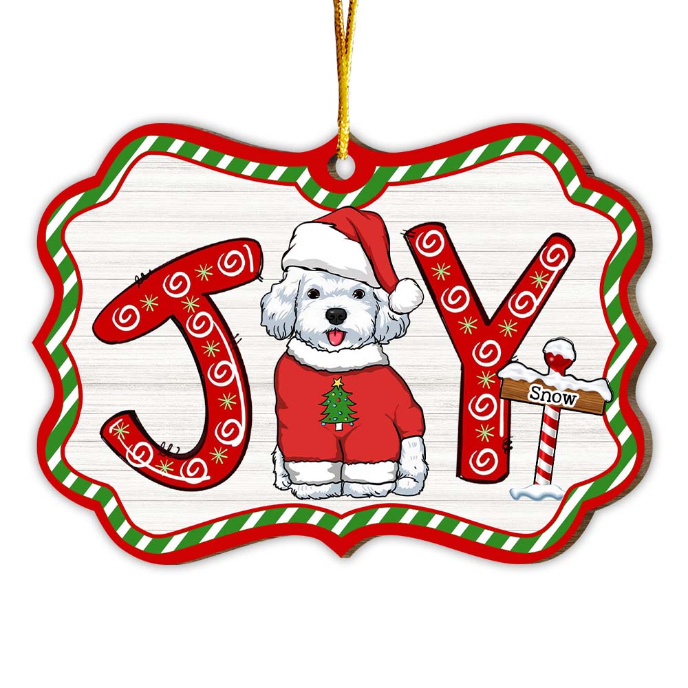 Personalized Gift For Dog Lover Christmas Joy Benelux Ornament 29329 Primary Mockup