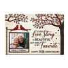 Personalized Anniversary Every Love Story Is Beautiful But Ours Is My Favorite Canvas 29333 1