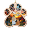 Personalized Dog Memorial Stained Glass Pattern Ornament 29346 1