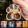 Personalized Dog Memorial Stained Glass Pattern Ornament 29346 1