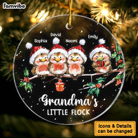 Personalized Grandma's Little Flock Circle Ornament 29351 thumb 1
