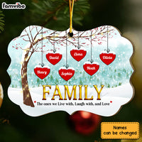 Personalized Gift For Family 'The Ones We Live With' Christmas Benelux Ornament 29356 thumb 1