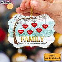 Personalized Gift For Family 'The Ones We Live With' Christmas Benelux Ornament 29356 thumb 1