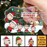 Personalized Life Is Better With Grandkids Benelux Ornament 29358 thumb 1