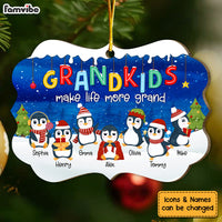 Personalized Penguin Christmas Gift For Grandma Benelux Ornament 29361 thumb 1