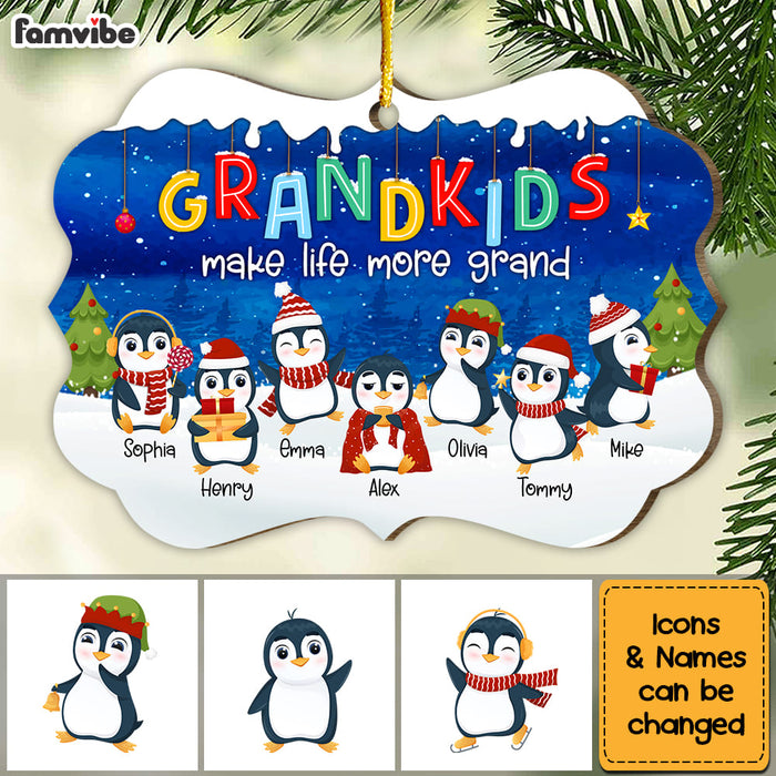 Personalized Penguin Christmas Gift For Grandma Benelux Ornament 29361 1