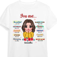 Personalized Gift For Daughter Cartoon You Are Bible Verses Shirt - Hoodie - Sweatshirt 29364 thumb 1