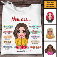 Personalized Gift For Daughter Cartoon You Are Bible Verses Shirt - Hoodie - Sweatshirt 29364 thumb 1