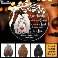 Personalized Gift For Family Whole Lot Of Love Christmas Circle Ornament 29365 thumb 1