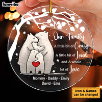 Personalized Gift For Family Whole Lot Of Love Christmas Circle Ornament 29365 thumb 1