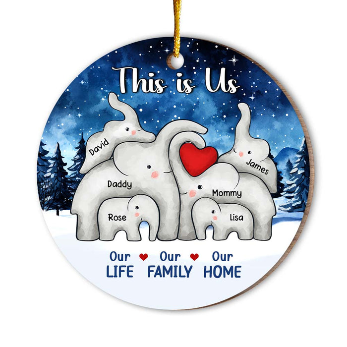 Personalized Gift For Family This Is Us Christmas Circle Ornament 29366 1