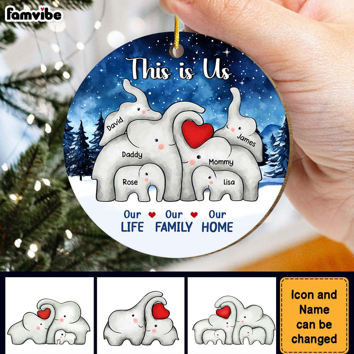 Personalized Gift For Family This Is Us Christmas Circle Ornament 29366 1