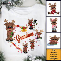Personalized Gift For Grandma Christmas Reindeers Shirt - Hoodie - Sweatshirt 29369 thumb 1