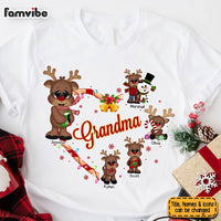 Personalized Gift For Grandma Christmas Reindeers Shirt - Hoodie - Sweatshirt 29369 thumb 1