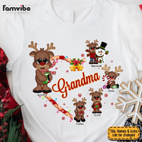 Personalized Gift For Grandma Christmas Reindeers Shirt - Hoodie - Sweatshirt 29369 thumb 1