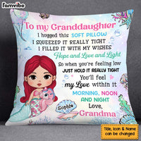 Personalized To My Granddaughter Mermaid Pillow 29370 thumb 1