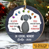 Personalized Dog Memorial Gift If Love Could Have Kept You Here Circle Ornament 29371 1