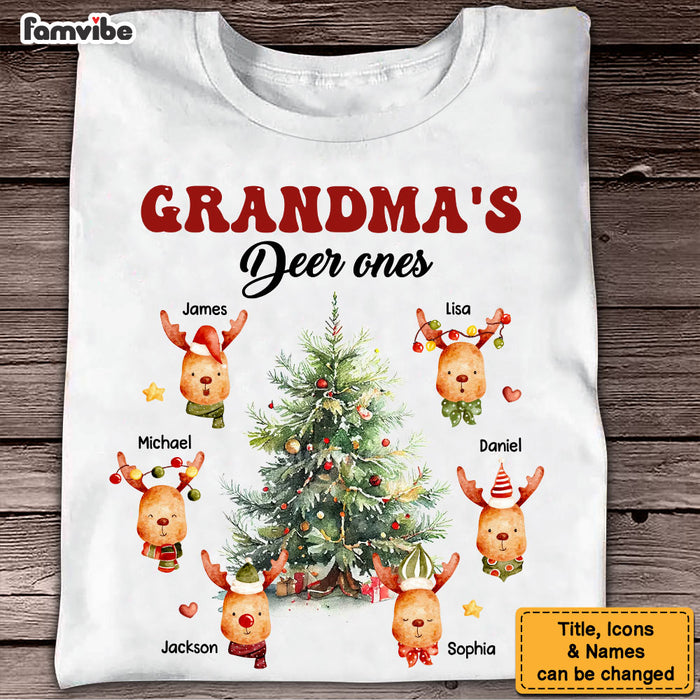 Personalized Reindeer Christmas Gift For Grandma Shirt - Hoodie - Sweatshirt 29372 1