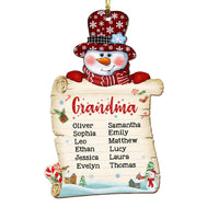 Personalized Gift For Grandma Snowman Christmas Ornament 29383 thumb 1