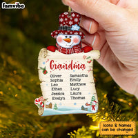 Personalized Gift For Grandma Snowman Christmas Ornament 29383 thumb 1