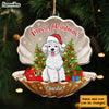Personalized Dog Christmas Shell Ornament 29389 1