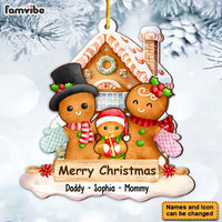 Personalized Gingerbread Cookie Family Christmas Ornament 29390 thumb 1