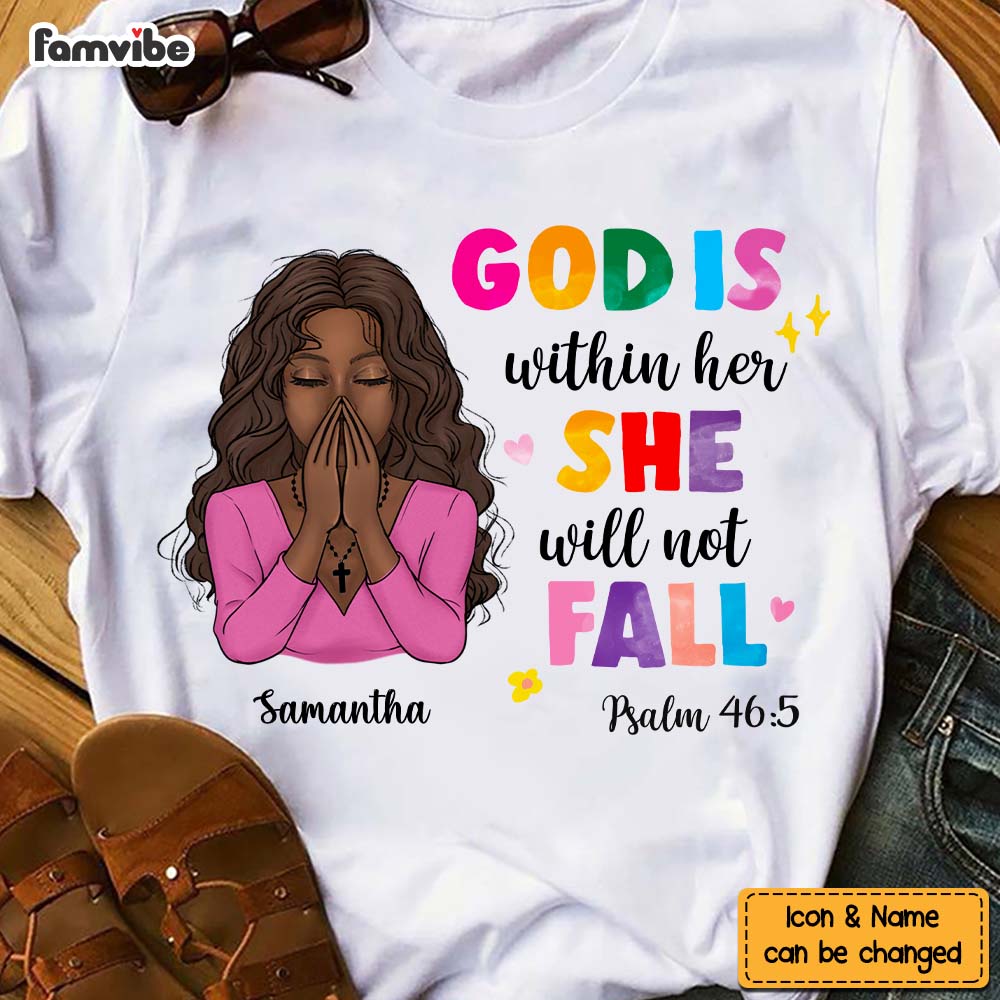 Personalized Gift For Daughter God Is Within Her Christian Bible Shirt Hoodie Sweatshirt 29391 Primary Mockup