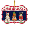 Personalized Gift For Dog Lover Feliz Navidog Benelux Ornament 29393 1