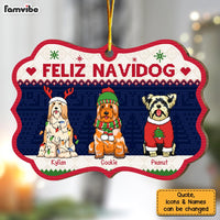 Personalized Gift For Dog Lover Feliz Navidog Benelux Ornament 29393 thumb 1