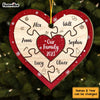 Personalized Our Family Puzzle Piece Heart Ornament 29394 1