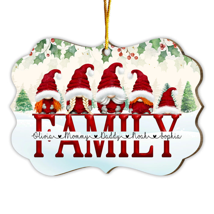 Personalized Gift For Family Gnome Christmas Benelux Ornament 29396 1