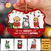 Personalized Dog Christmas On The Naughty List Regret Nothing Benelux Ornament 29397 1