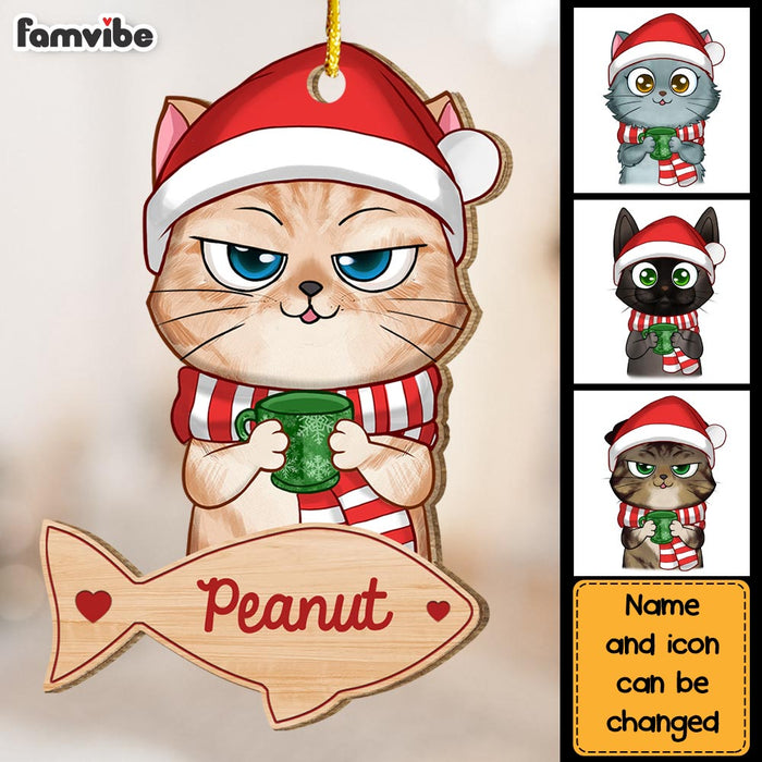 Personalized Gift For Cat Lover Christmas Ornament 29401 1