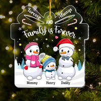 Personalized Snowman Family Christmas Gift Box Ornament 29410 thumb 1