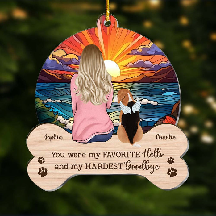 Personalized Dog Christmas Memorial Gift For Dog Mom Ornament 29412 1