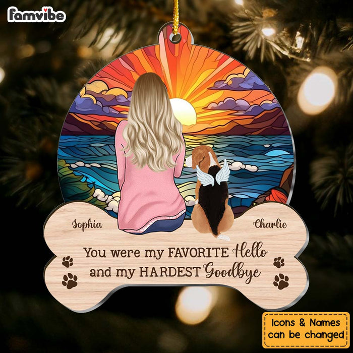 Personalized Dog Christmas Memorial Gift For Dog Mom Ornament 29412 1