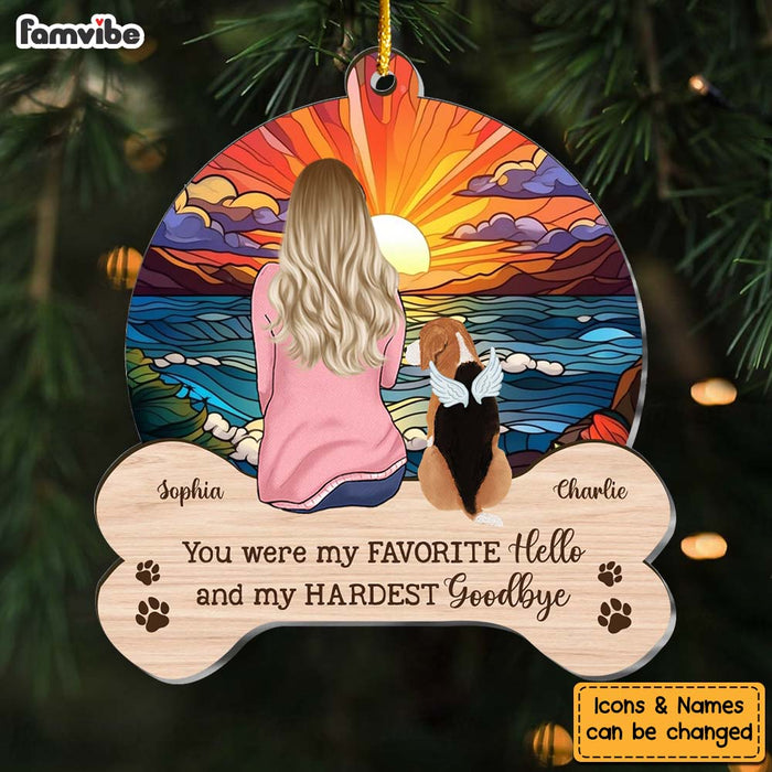 Personalized Dog Christmas Memorial Gift For Dog Mom Ornament 29412 1