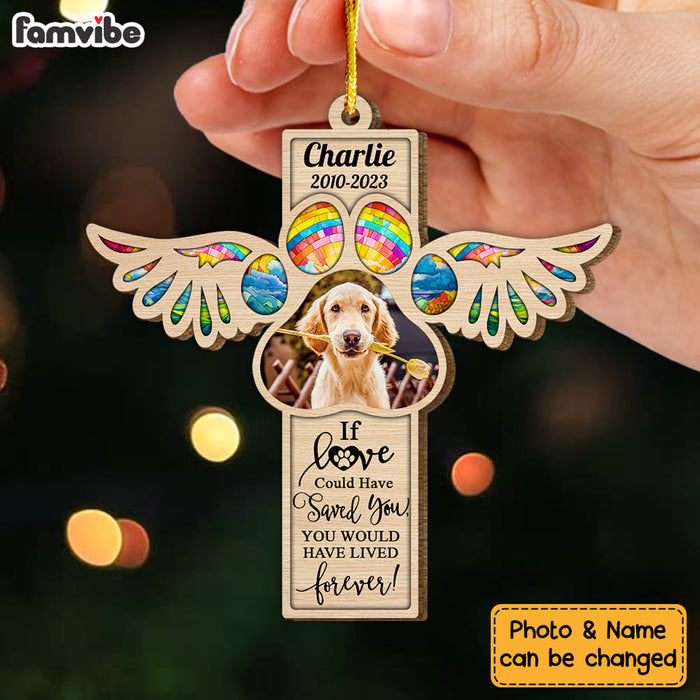 Personalized Dog Memorial Christmas Upload Photo Ornament 29413 1
