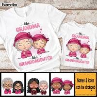 Personalized Gift Like Grandma Like Granddaughter Adult And Kid Tee 29414 thumb 1