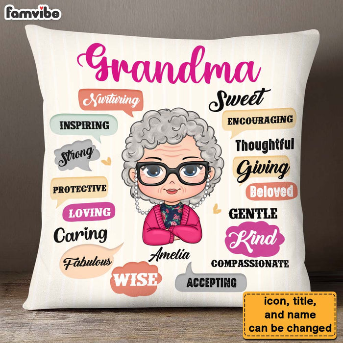 Personalized Gift For Grandma Strong Loving Beloved Pillow 29415 1