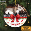 Personalized Christmas Gift For Dog Mom Upload Photo Circle Ornament 29416 1