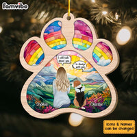 Personalized Dog Memorial Stained Glass Pattern Ornament 29417 thumb 1